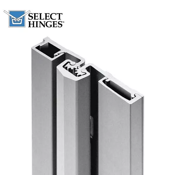 *Discontinued* Select Hinges - 57 - 83" - Geared Full Surface Continuous Hinge - Aluminum - Heavy Duty