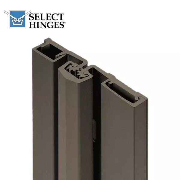 *Discontinued* Select Hinges - 57 - 85" - Geared Full Surface Continuous Hinge - Dark Bronze - Heavy Duty