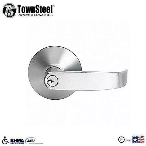 *Discontinued* TownSteel - ED5500L - Dummy Lever Exit Trim - 2-3/4 " Backset - for ED5500/ED5600 Exit Devices - Dummy Function - Satin Chrome - Grade 1