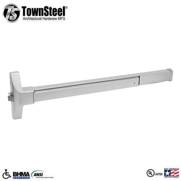 *Discontinued* TownSteel - ED6500 - Narrow Stile Panic Exit Device Push Bar - 36" - Stainless Steel -Grade 1