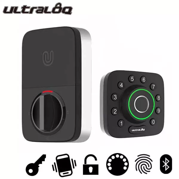 *Discontinued* Ultraloq U-Bolt Pro - Keypad Smart Deadbolt - Finger Print Reader - Bluetooth - Touchscreen Keypad - Key Override - Auto Lock