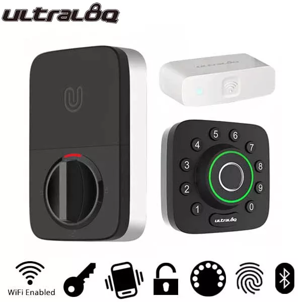 *Discontinued* Ultraloq U-Bolt Pro - Keypad Smart Deadbolt + Wi-Fi - Finger Print Reader - Bluetooth - Touchscreen Keypad - Key Override - Auto Lock