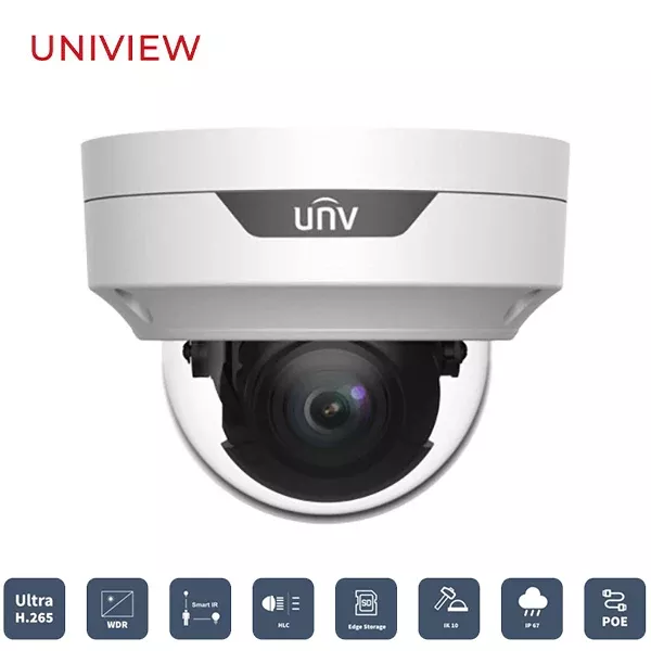 *Discontinued* Uniview / UNV / IP / 4MP / Dome Camera / Motorized Varifocal / 2.8-12mm Lens / Outdoor / WDR / IP66 / IK10 / 30m Smart IR / Auto Focus / 3 Year Warranty / UNV-3534SR3-DVNPZ-F