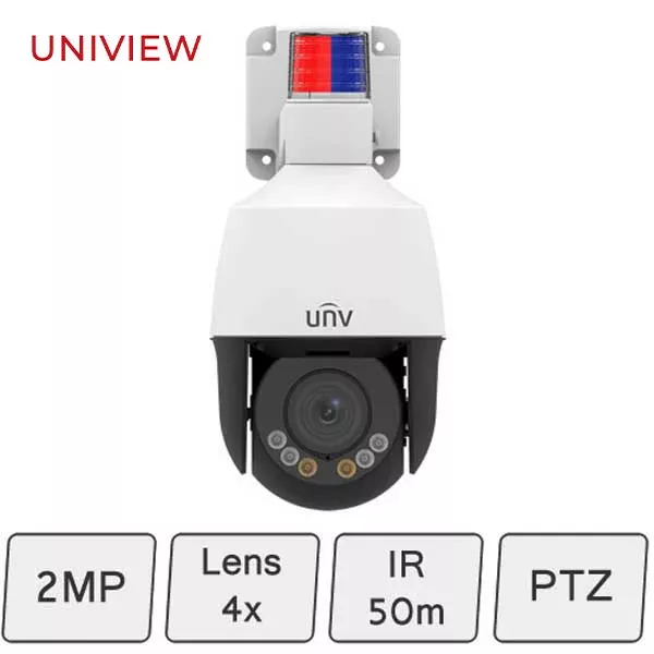 *Discontinued* Uniview / UNV / IP / 5MP / Mini PTZ Camera / Motorized Varifocal / 2.8-12mm Lens / Outdoor / WDR / IP66 / 50m Smart IR / LightHunter / Active Deterrence / Built-in Microphone & Speaker / 3 Year Warranty / UNV-675LFW-AX4DUPKC-VG