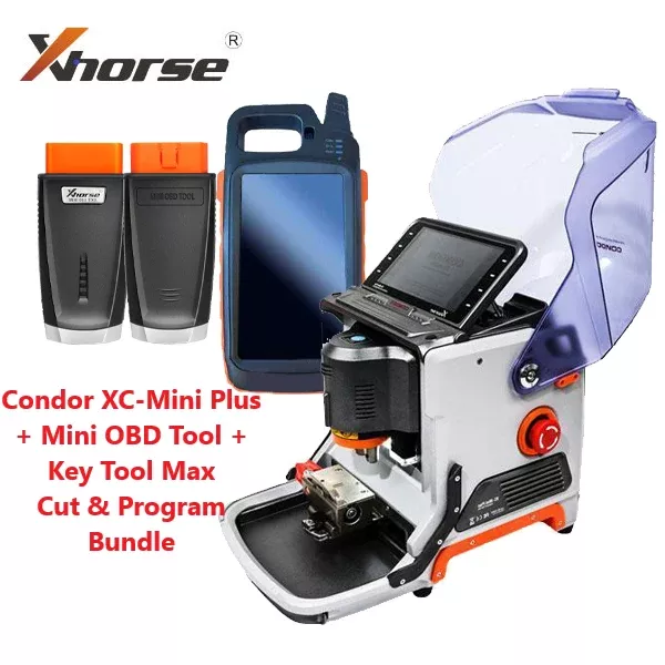 *Discontinued* Xhorse Condor XC-Mini Plus - High Sec Key Cutting Machine w/ Key Tool Max & MINI OBD Tool - Limited Offer