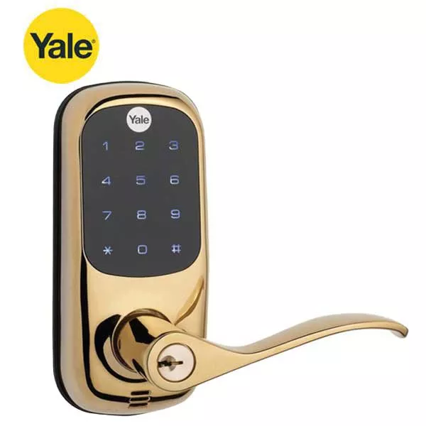 *Discontinued* Yale - YRL220 - Electronic Touchscreen Keypad Lever Set - KW1 Key Override - Polished Brass - Grade 2