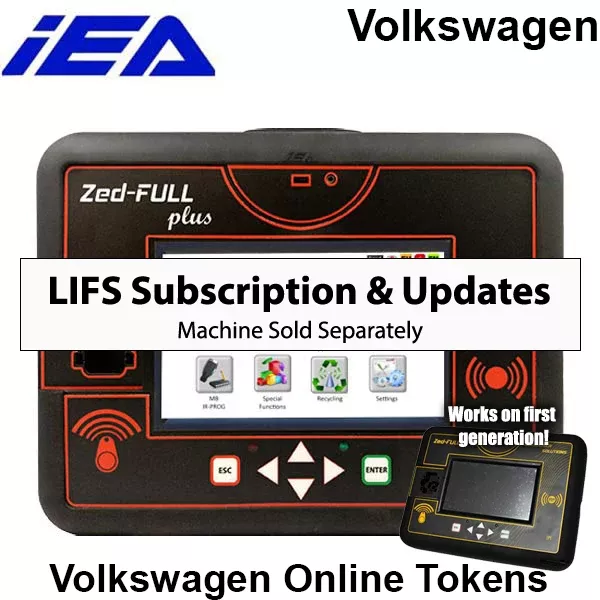 *Discontinued* Zed-Full - Volkswagen Online Tokens - VAG CANBUS / VAG K-LINE / VAG UDS OBD ( machine sold separately )
