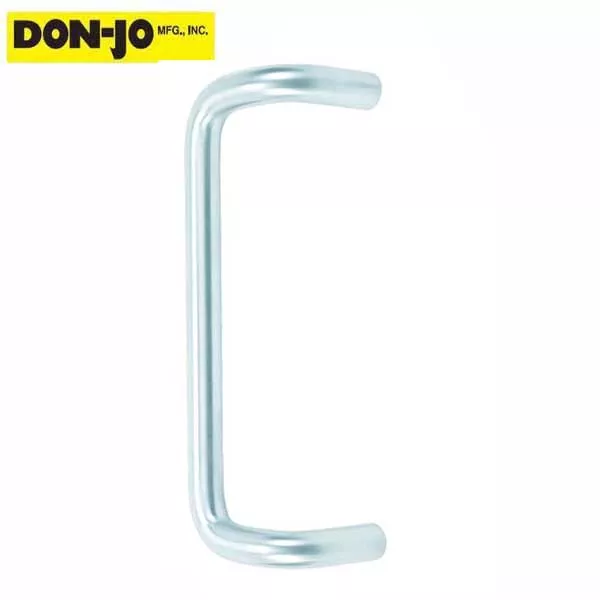 Don-Jo - 1156 - Offset Door Round Pull - 8" CTC - 628 - Satin Aluminum
