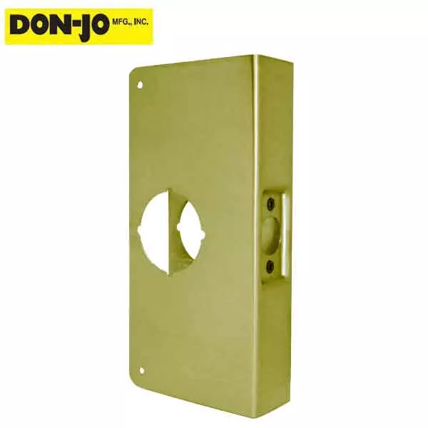 Don-Jo - Wrap Around - #1 - 2-3/8" -1-3/8" Doors - Polished Brass(1-PB-CW)