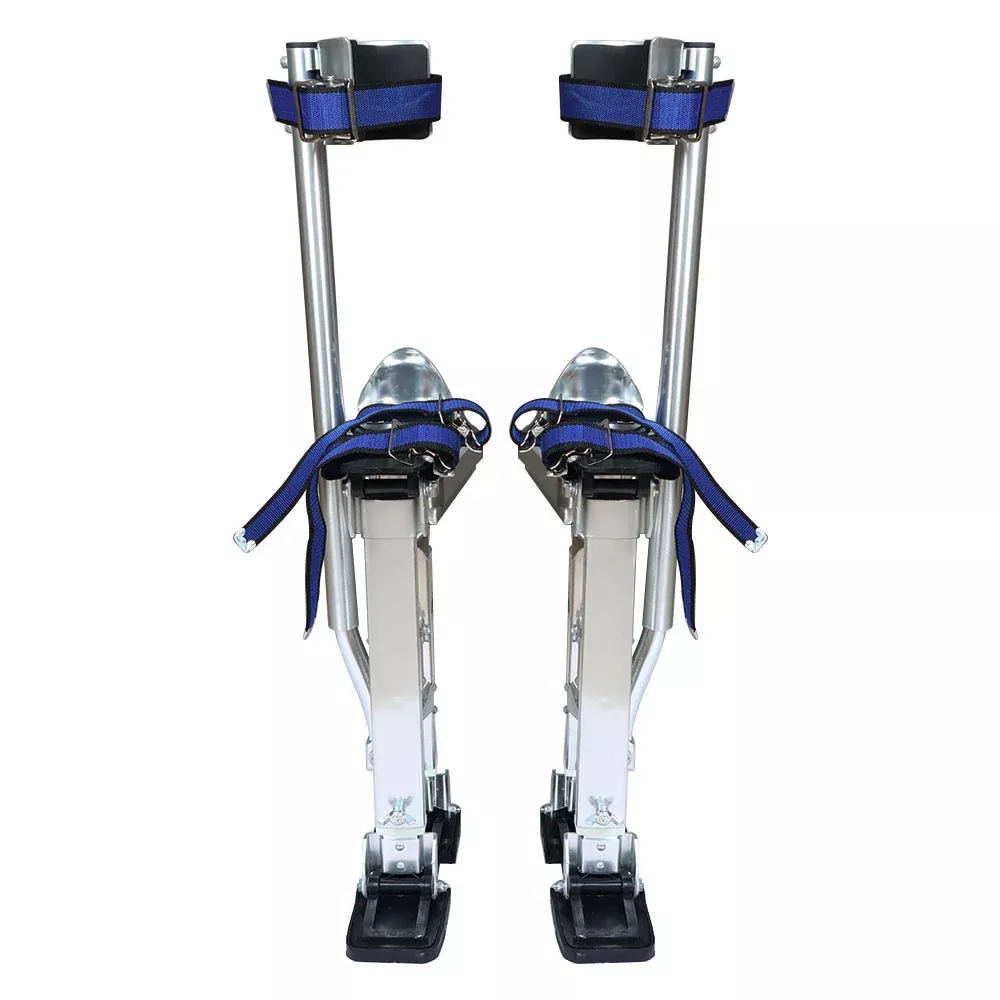 Drywall Stilts Painters Walking Finishing Tools - Adjustable 18" - 30" Silver