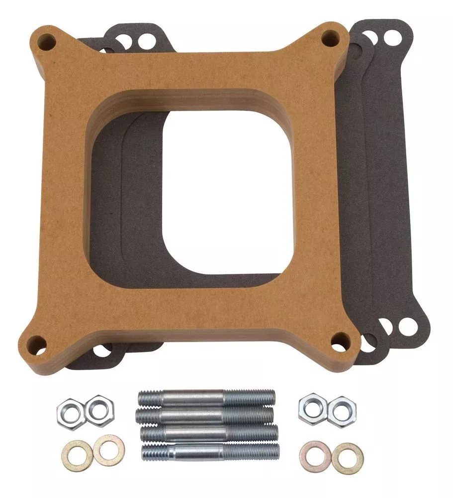 Edelbrock - Carburetor Spacer - 1in Thick - Wood