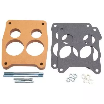 Edelbrock - Carburetor Spacer- 3/4in 4-Hole - Wood