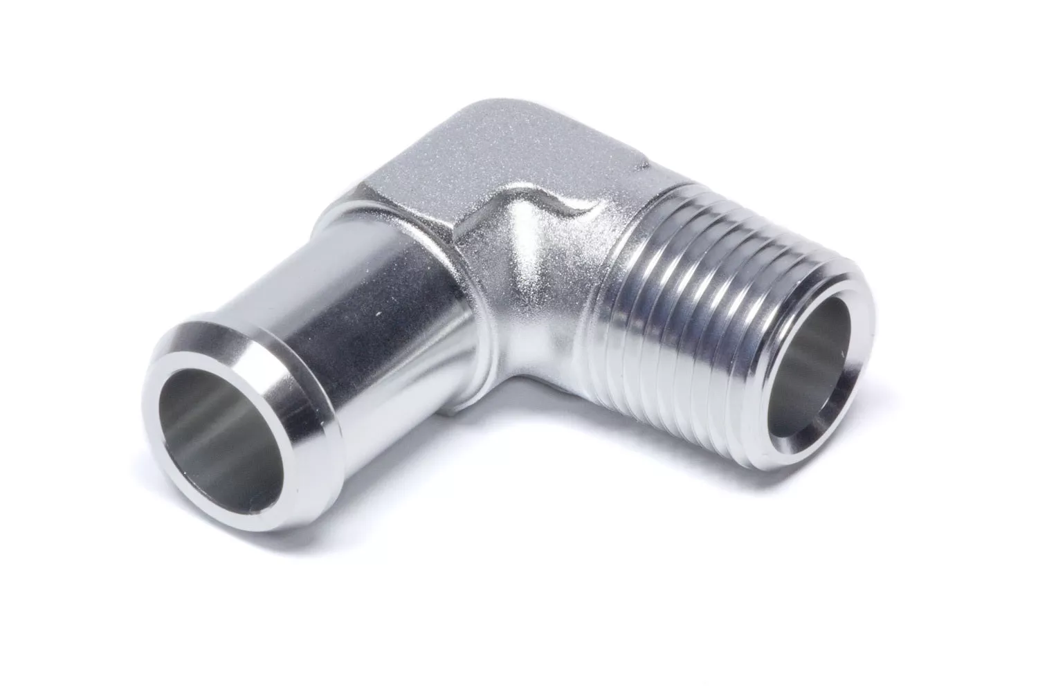 Edelbrock - Hose End90-deg 1/2npt to 3/4 BarbClear