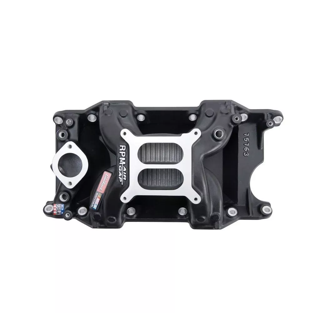 Edelbrock - SBM Performer RPM A/G Manifold - Black Finish