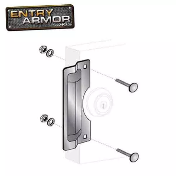 Entry Armor - Center Rose Latch Protector- 7″