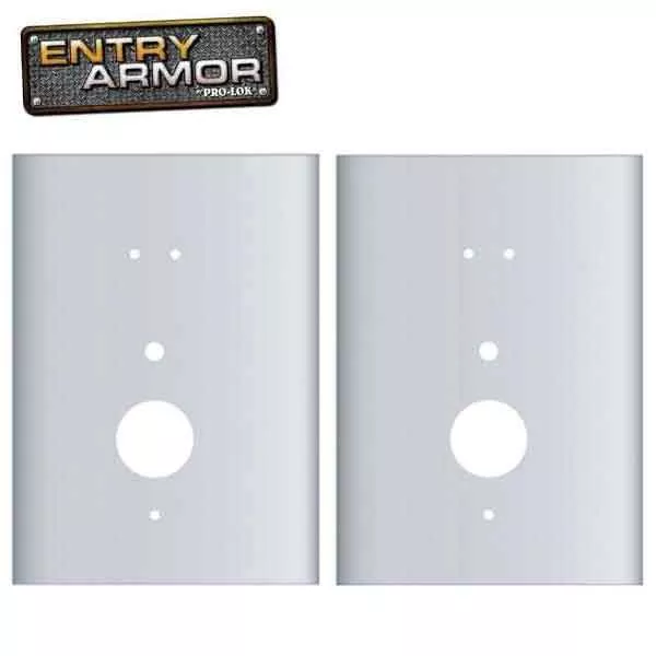 Entry Armor - Cylindrical Flat Plates for Kaba E-Plex 2000 Series - Set Of 2