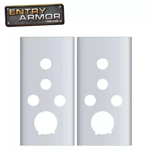 Entry Armor - Cylindrical Flat Plates for Kaba Simplex- Set of 2