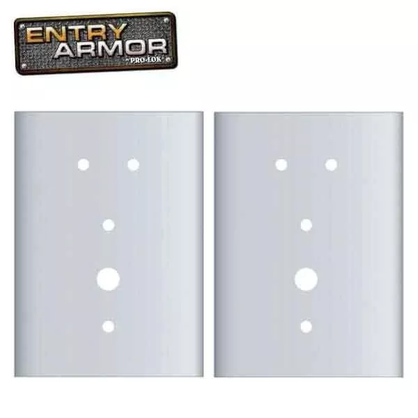 Entry Armor - Mortise Flat Plates for Kaba E-Plex 2000 Series - Set Of 2