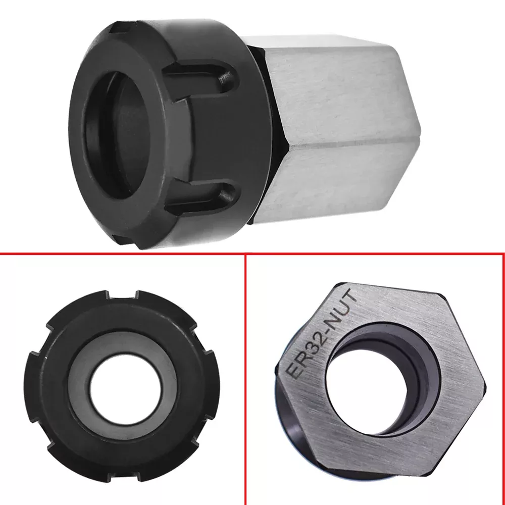 ER-32 Hex Collet Block Chuck Holder for CNC Lathe Engraving Machine