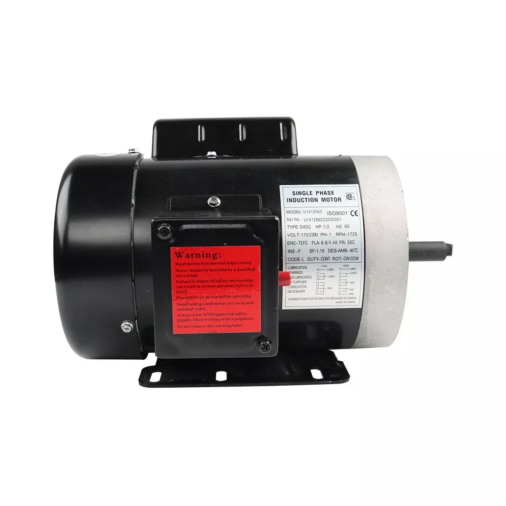 General Electric Motor 1/2HP 56C 1750RPM 1.88'' Shaft Phase TEFC 60HZ 115/230 V
