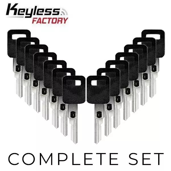GM Single-Sided VATS Keys Bundle (2-15 VATS) (KeylessFactory)
