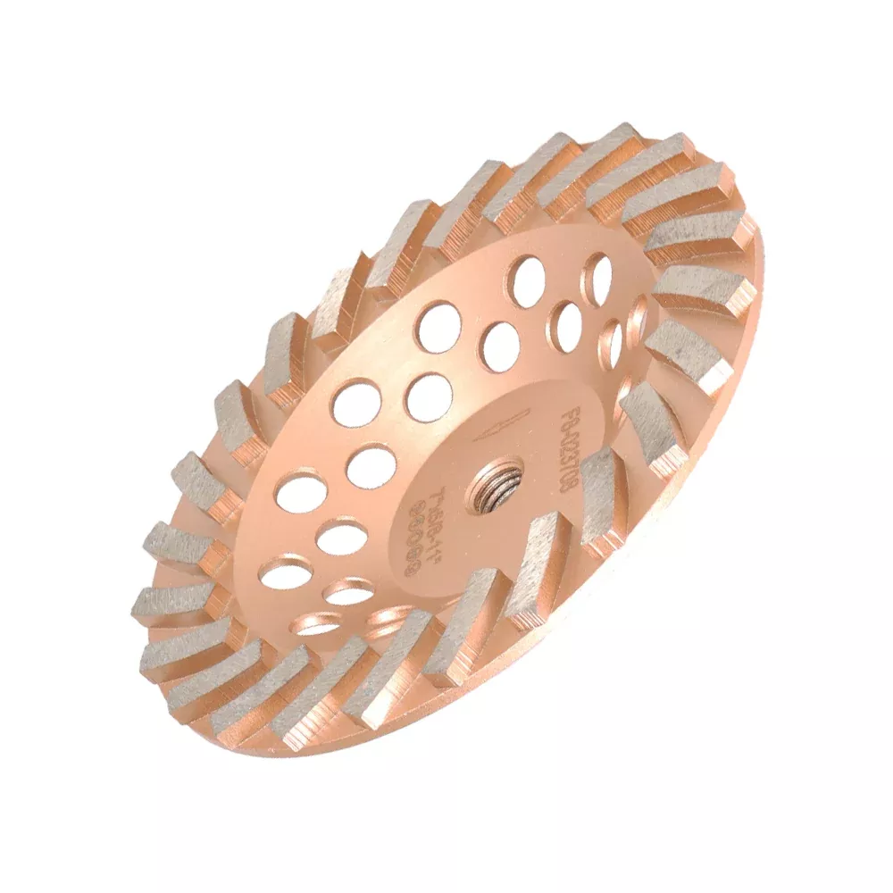 Grinding Wheels 7" Diameter 24 Turbo Diamond Segments 5/8"-11 Arbor