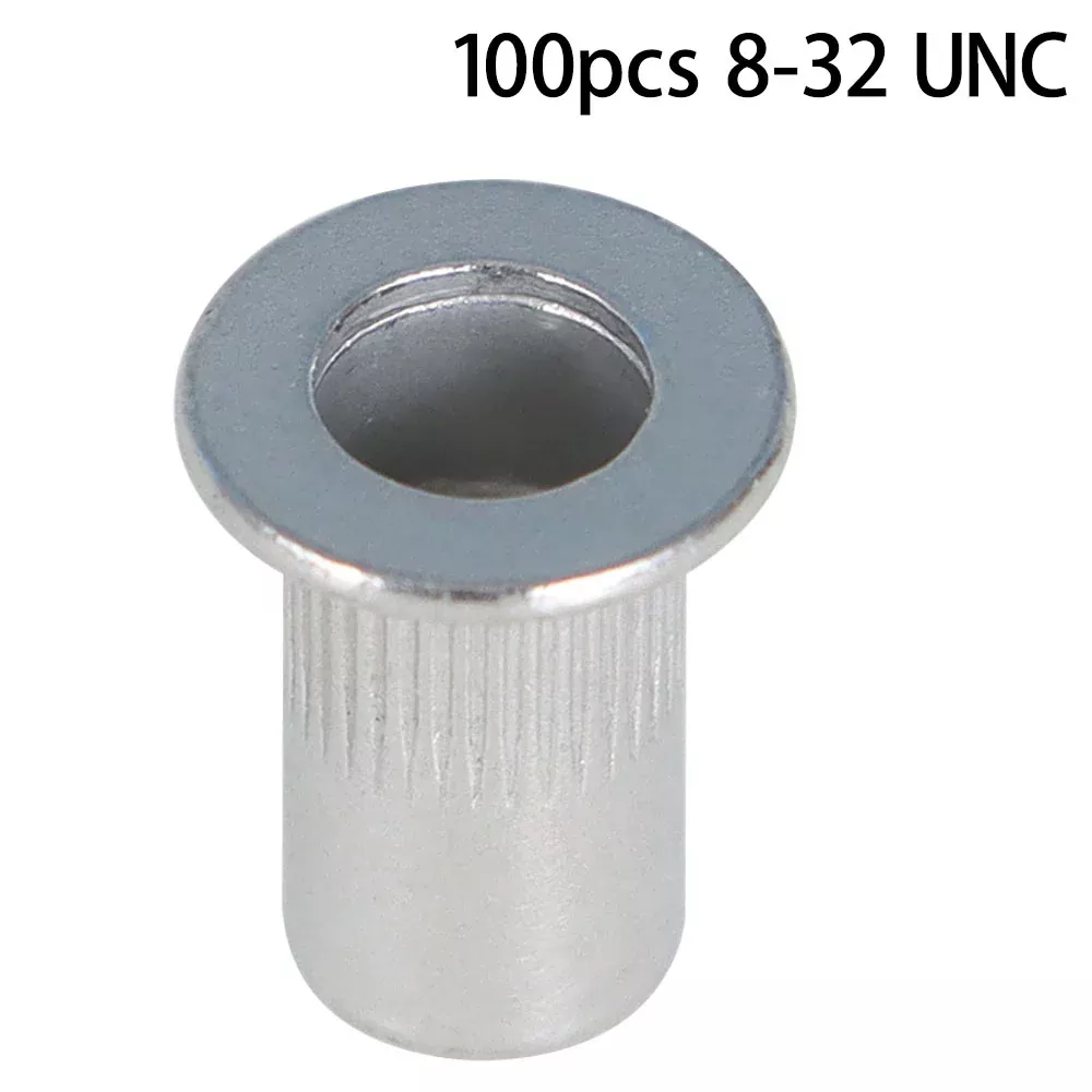 High-Quality Rivet Nut Rivnut Insert Nutsert SAE 8 - 32 Aluminum 100 Pieces