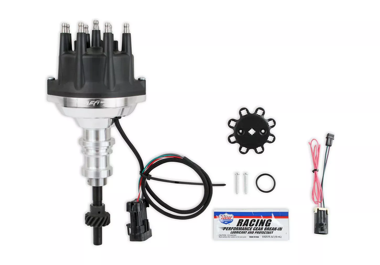 Holley EFI - Ford SBF Low Profile Dual Sync Distributor for 8.2" SBF Hi-Ram Intake Manifold