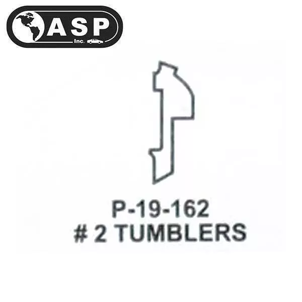 Honda / Acura / HO03 / High Security Tumbler #2 / Split/ P-19-162 (ASP) (25 Pack)