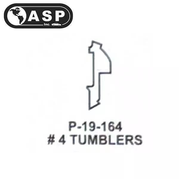 Honda / Acura / HO03 / High Security Tumbler #4 / Split/ P-19-164 (ASP) (25 Pack)