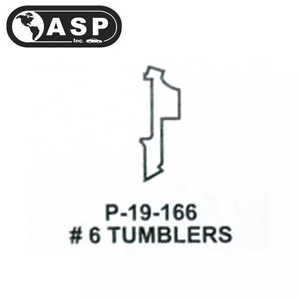 Honda / Acura / HO03 / High Security Tumbler #6 / Split / P-19-166 (ASP) (25 Pack)