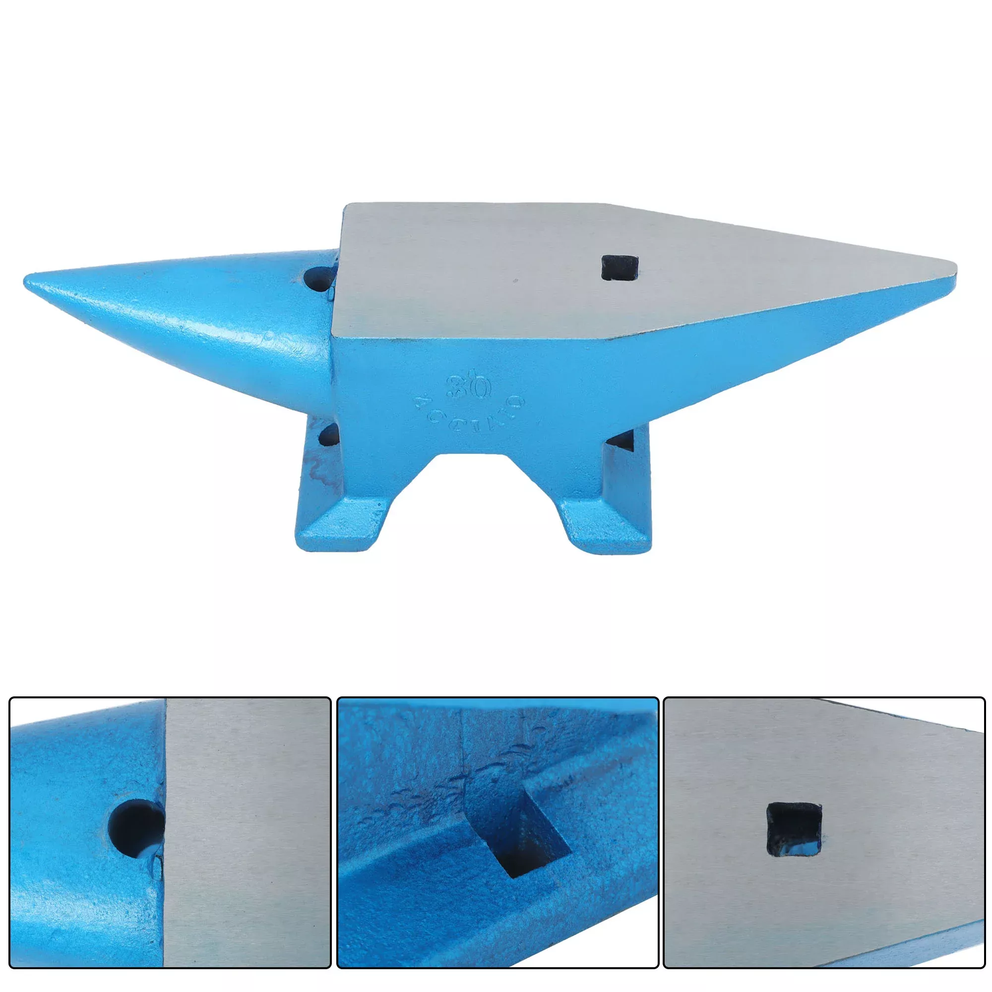 Horn Anvil 66 LBS 30kg Forged Steel Heat-Treated Anvil Stable Workbench