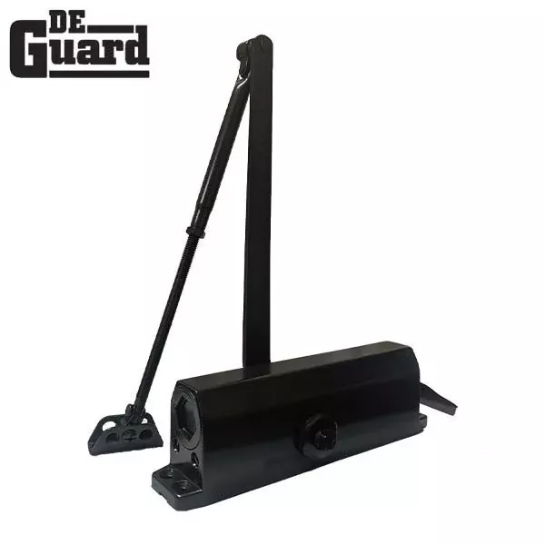Hydraulic Door Closer - Back Check Function - PA Bracket/Regular/Top Jamb - Adjustable Size 1-6 - Plastic Cover - Duradonic - Grade 1