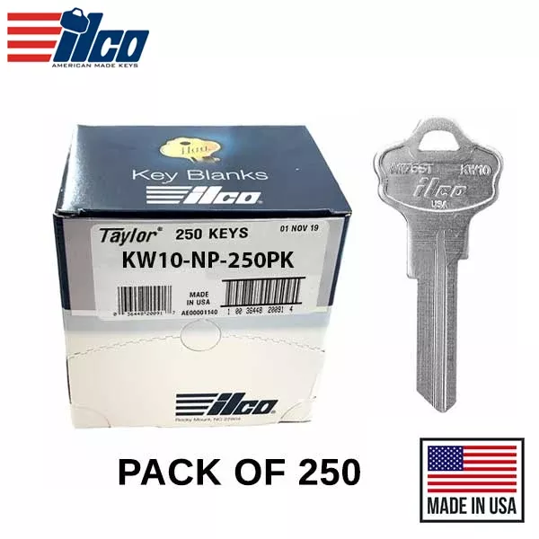 Ilco - KW10-NP TITAN / KWIKSET Key Blank - 250 Pack