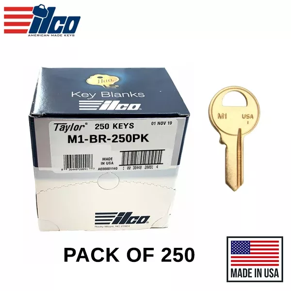 Ilco - M1-BR MASTER Key Blank - 250 Pack