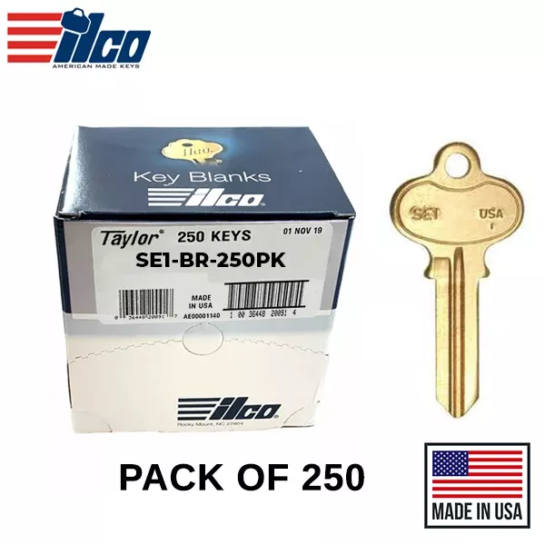 Ilco - SE1-BR SEGAL Key Blank - 250 Pack