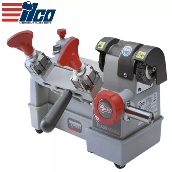 Ilco - Silca Flash Mobile - Portable Battery Operated Edge Cut Manual Key Duplicator - 24V Battery