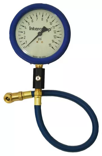 Intercomp - Air Gauge 15 x 1/2 psi 4in Glow Dial