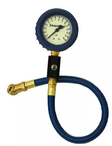 Intercomp - Deluxe Air Gauge 2.5in 0-15 Glow-in Dark