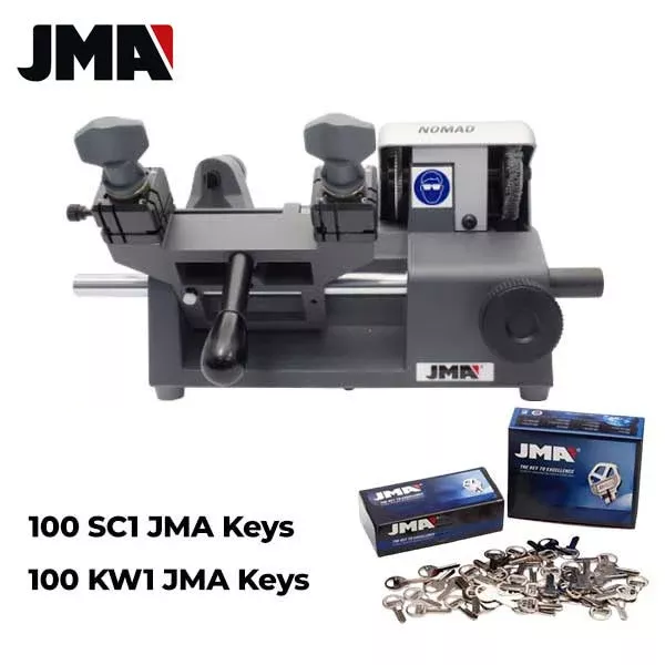 JMA - NOMAD - Portable Key Duplicator Machine + 200 KEYS