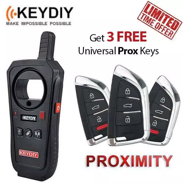 KEYDIY -KD X2 Remote Maker / Cloning Tool w/ 3 FREE Universal PROX Keys - LIMITED OFFER