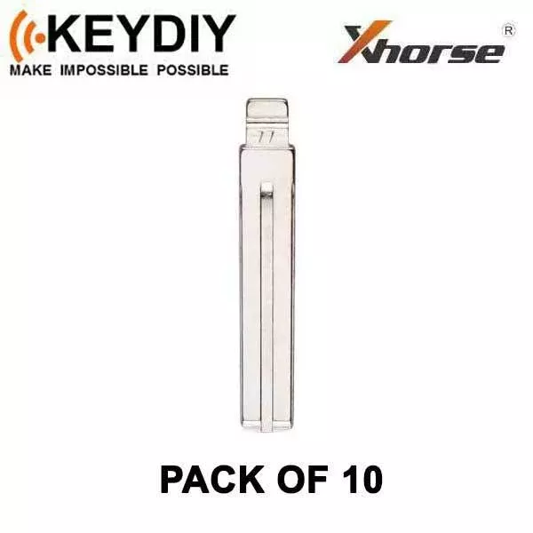 KEYDIY - TOY48 - Flip Key Blade - #77 - For Xhorse / Keydiy Universal Remote Flip Keys - Pack of 10