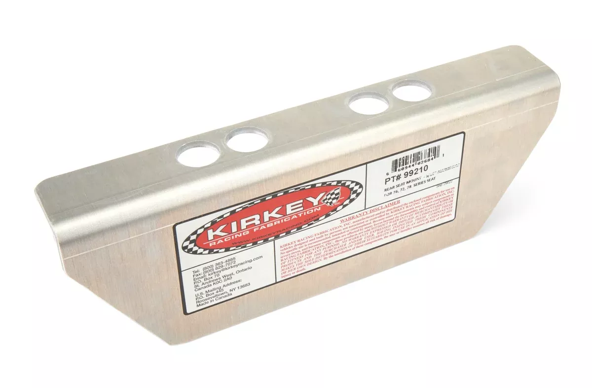 Kirkey - Seat Mount Rear 3/16in Aluminum for 72/78/80