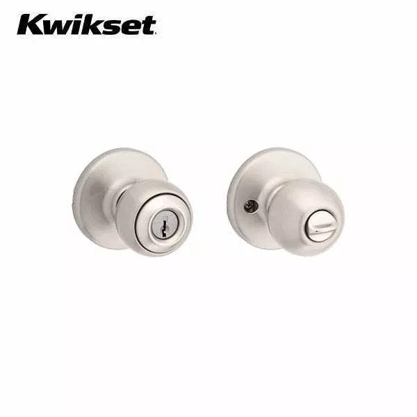 Kwikset - 400P - Polo Knob Set - Round Rose - Satin Nickel - Entrance - SC1 Schlage - Grade 3