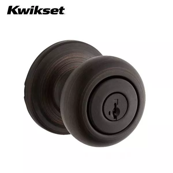 Kwikset - 740H - Hancock Knob Set - Round Rose - 11P - Venetian Bronze - Entrance - SmartKey Technology - Grade 2