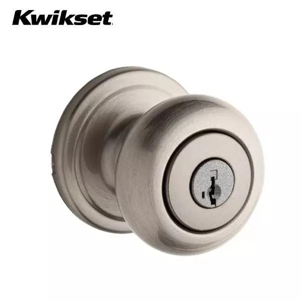 Kwikset - 740H - Hancock Knob Set - Round Rose - 15 - Satin Nickel - Entrance - SmartKey Technology - Grade 2