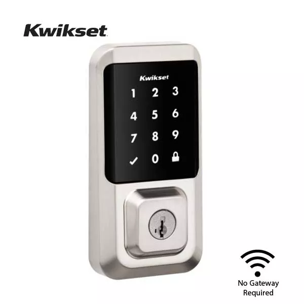 Kwikset - Halo 939 - Electronic Touchscreen Deadbolt - Wi-Fi - SmartKey Technology - 15 - Satin Nickel