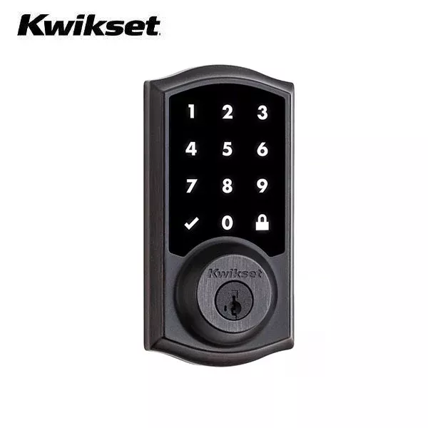 Kwikset - SmartCode916TRL - Traditional Electronic Deadbolt - Zigbee Technology - US11P - Venetian Bronze - Grade 2