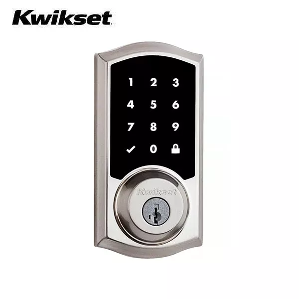 Kwikset - SmartCode916TRL - Traditional Electronic Deadbolt - Zigbee Technology - US15 - Satin Nickel - Grade 2