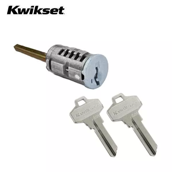 Kwikset - SmartKey SC1 Schlage Cylinder For Double Cylinder Deadbolt - Interior - Silver Finish